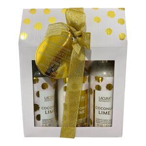 Lacura Botanicals Scented Body Trio  Coconut Lime Lotion Bath Salt Body Wash